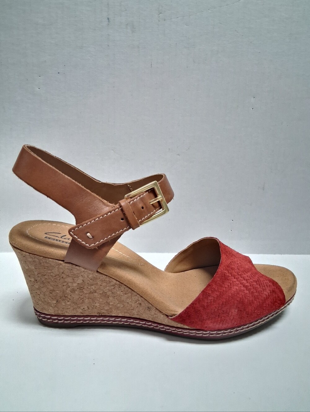 Clarks Helio Jet Wedge Sandals Sz 7.5